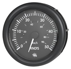 Guardian speedometer 0-50 knots black 12 V 